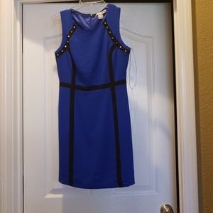 Blue party dress with studs